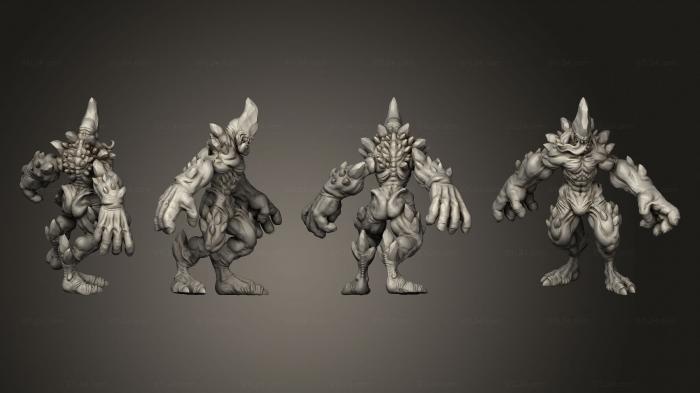 Military figurines (Daemon Brute Possible Dupe, STKW_4810) 3D models for cnc