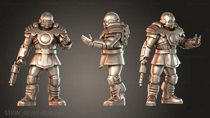 Military figurines (Enforcers Lawdogs wGuns light, STKW_48599) 3D models for cnc