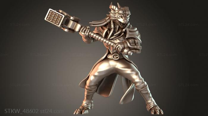 Military figurines (Engineer rugged, STKW_48602) 3D models for cnc