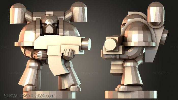 Military figurines (Epic Cruzado unique, STKW_48654) 3D models for cnc