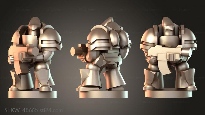 Military figurines (Epic Guard Chris vanguard, STKW_48665) 3D models for cnc