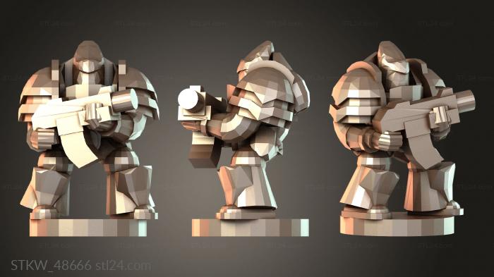 Military figurines (Epic Guard Chris ace, STKW_48666) 3D models for cnc