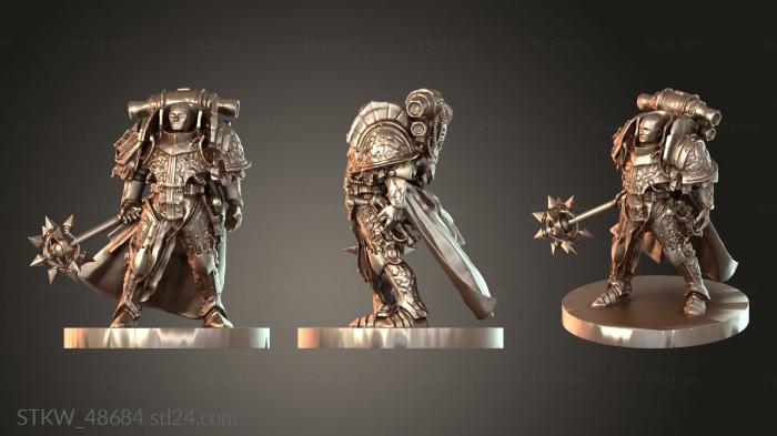 Military figurines (Epic Heresy Lorgar, STKW_48684) 3D models for cnc