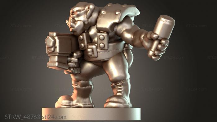 Military figurines (Epic Orken Rampager, STKW_48763) 3D models for cnc