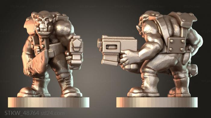 Military figurines (Epic Orken Marauder, STKW_48764) 3D models for cnc