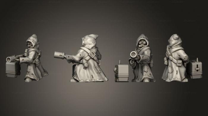Military figurines (Dark Techno Lil and his toaster companion, STKW_4878) 3D models for cnc