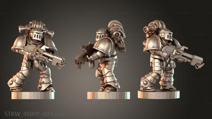Epic Space Marines Marine flame thrower variant