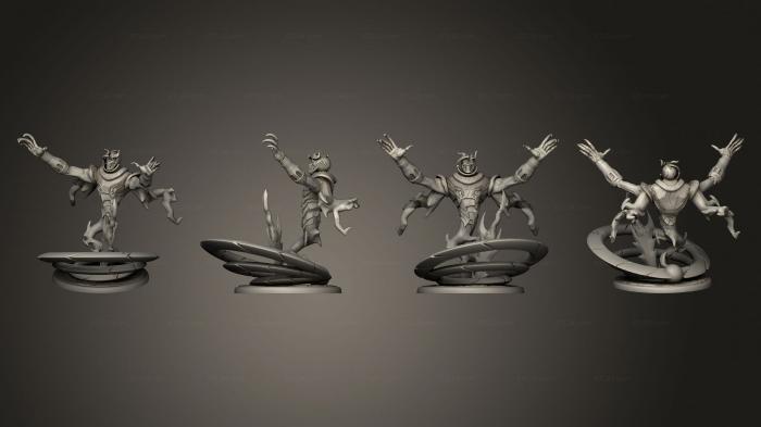Military figurines (Darkness Elemental Magic, STKW_4884) 3D models for cnc