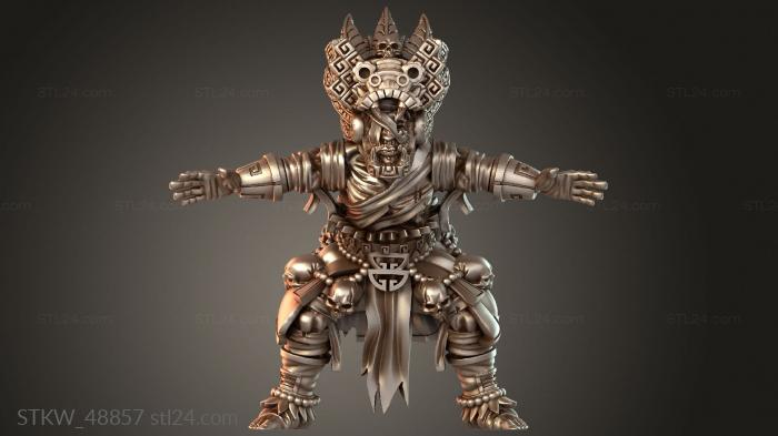 Equipo reyes aztecas guardian figure
