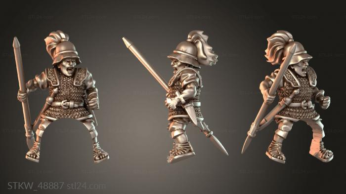 Military figurines (EQUITES ALARES formation, STKW_48887) 3D models for cnc
