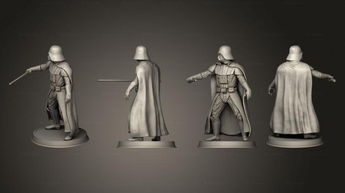 Military figurines (darth vader defense, STKW_4893) 3D models for cnc