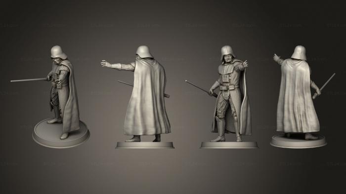 Military figurines (darth vader force, STKW_4894) 3D models for cnc
