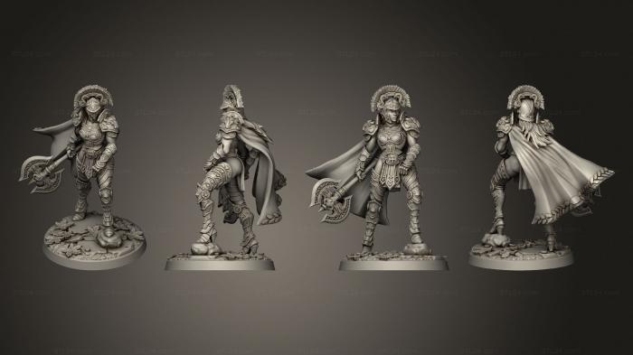 Military figurines (Daughter of Ares, STKW_4899) 3D models for cnc