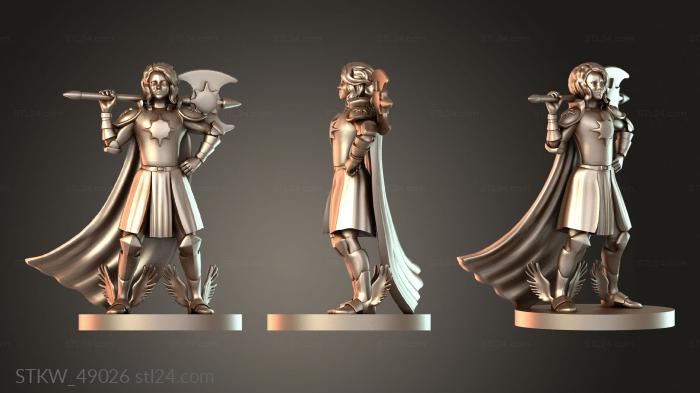 Military figurines (Evelyn, STKW_49026) 3D models for cnc
