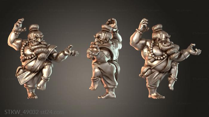 Everdark Elves Dwarf Male Monk