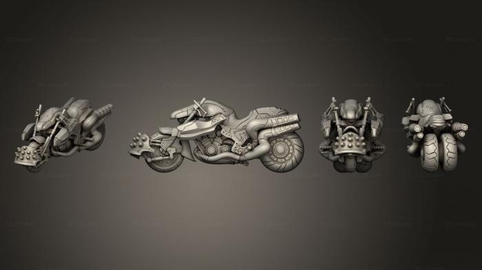 Military figurines (Daytona bike, STKW_4905) 3D models for cnc