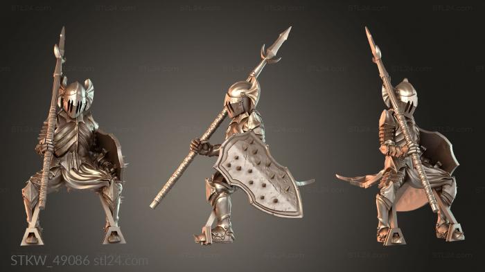Evil shadow knight mounted Cursed