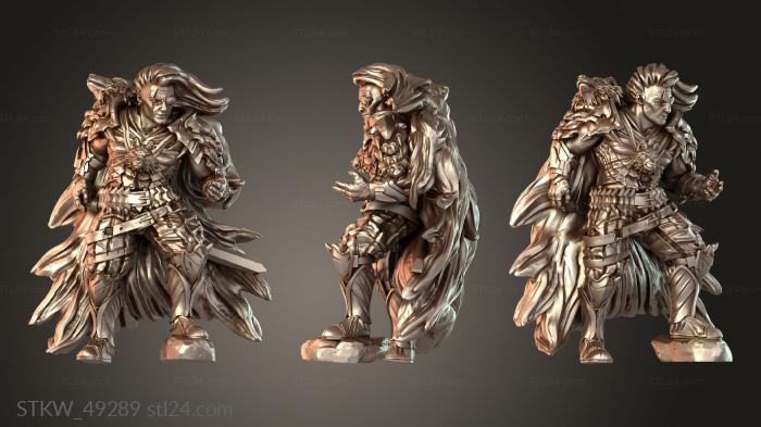 Military figurines (Fantasy Alazis Azema monocle, STKW_49289) 3D models for cnc