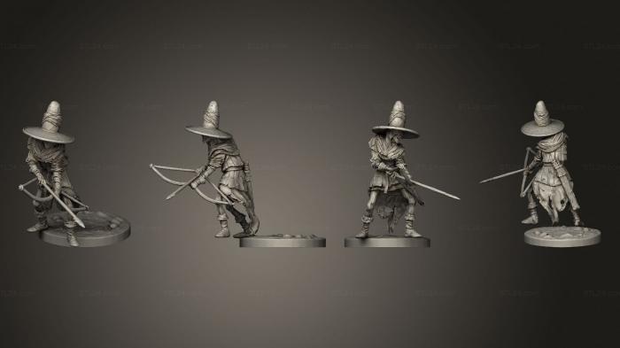 Military figurines (Deadwalker Archer 01, STKW_4939) 3D models for cnc