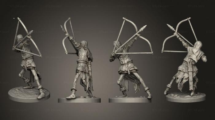 Military figurines (Deadwalker Archer 02, STKW_4940) 3D models for cnc