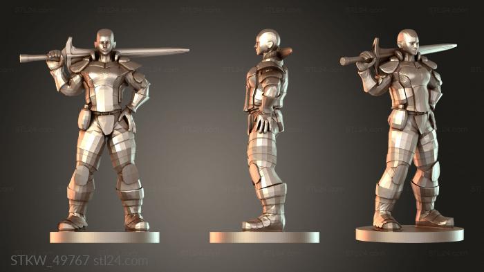 Fighters Human Fighter Heavy Lady BALD
