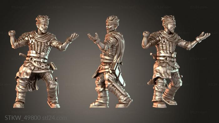 Military figurines (Filthy BANDIT, STKW_49800) 3D models for cnc
