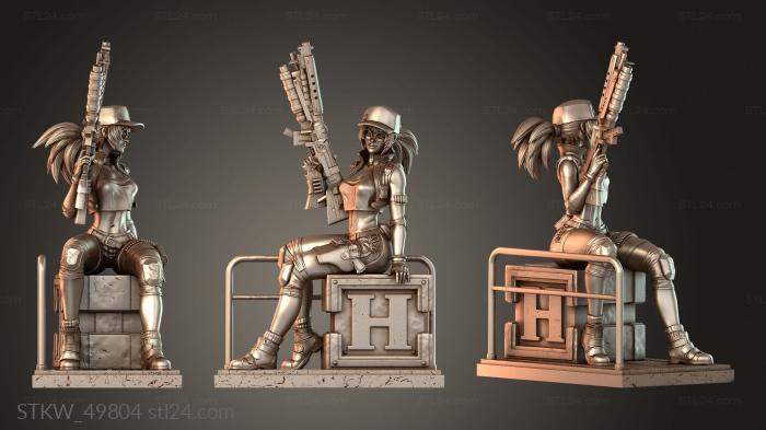 Military figurines (Fio Metal Slug arm, STKW_49804) 3D models for cnc