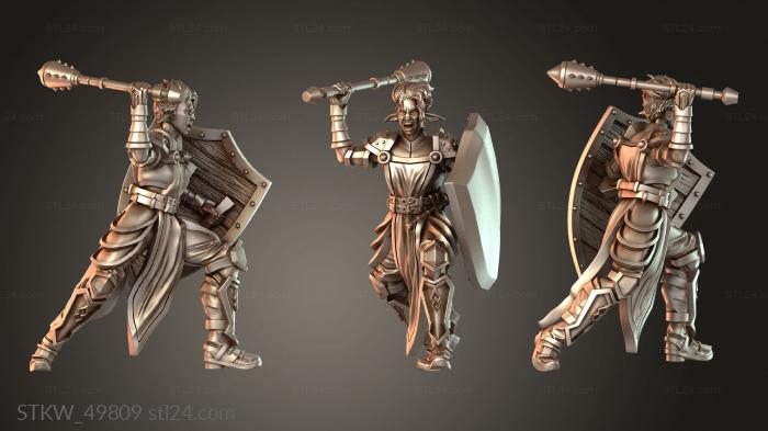 Military figurines (Firbolg Cleric Annote, STKW_49809) 3D models for cnc
