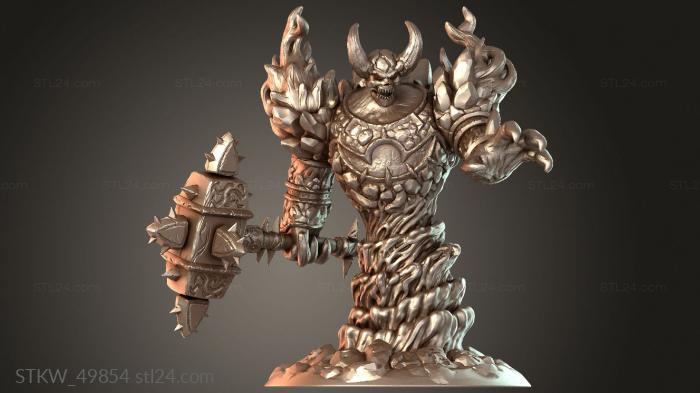 Military figurines (Firelord ragnaros, STKW_49854) 3D models for cnc