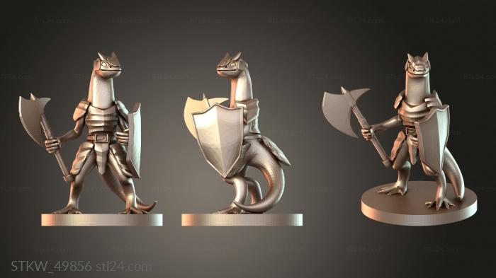 Military figurines (Firet Mercenary, STKW_49856) 3D models for cnc