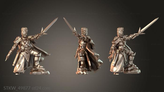 Military figurines (Firstborn Commander secondary army, STKW_49877) 3D models for cnc