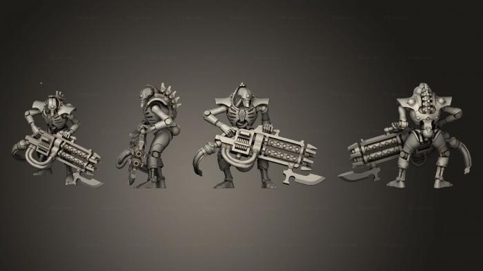 Military figurines (Deathmark Warrior 02, STKW_4992) 3D models for cnc