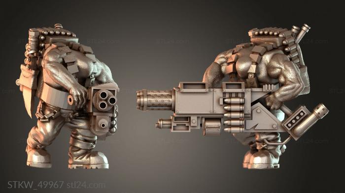 Military figurines (Flash Gitz Bling Greenies Snazzy glowing g, STKW_49967) 3D models for cnc