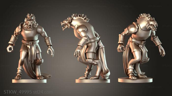 Military figurines (Flind shadowed, STKW_49995) 3D models for cnc