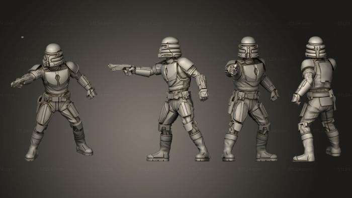Military figurines (Deathwatch Pistol 1, STKW_5000) 3D models for cnc