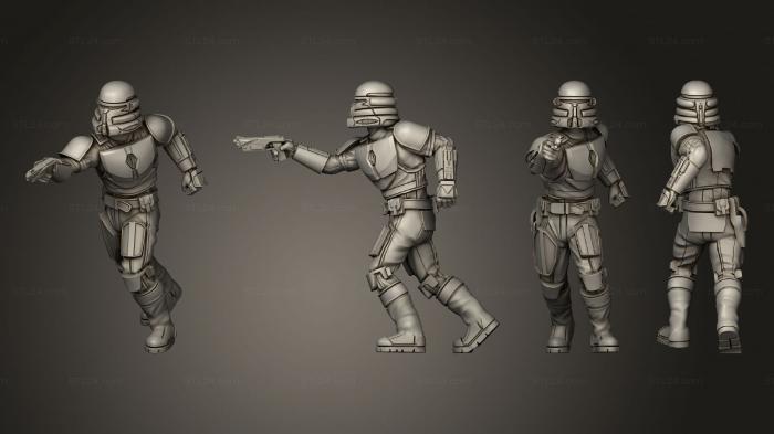 Military figurines (Deathwatch Pistol 2, STKW_5001) 3D models for cnc