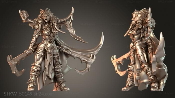 Military figurines (Formorian Raiders savage, STKW_50149) 3D models for cnc