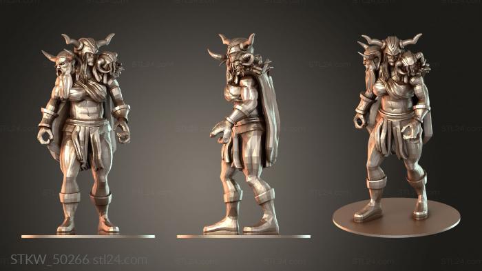 Military figurines (Frost Giant Everlasting One, STKW_50266) 3D models for cnc
