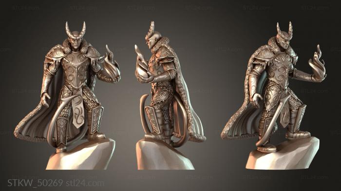 Frost Tiefling Paladin Flamebound