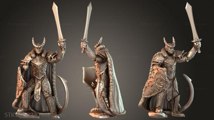 Frost Tiefling Paladin Victorious