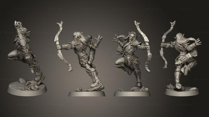 Military figurines (Deepwood Alfar A male, STKW_5029) 3D models for cnc