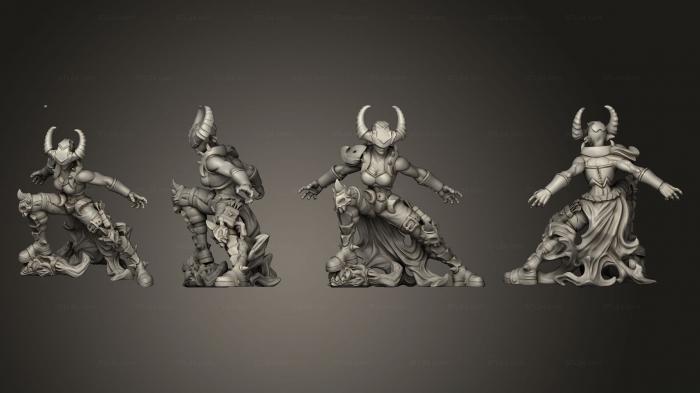 Military figurines (Demon Hunter 03, STKW_5052) 3D models for cnc