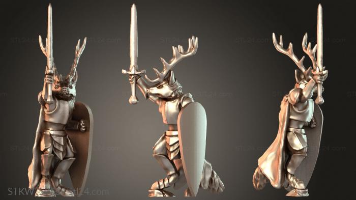 General Tier Foxmen Knight Fox Man Valiant