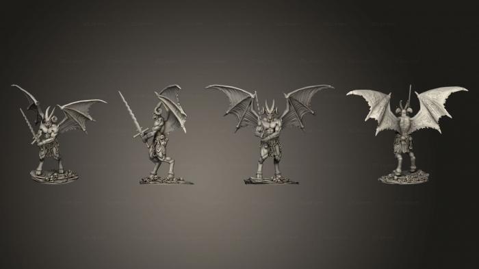 Military figurines (Demon prince base, STKW_5059) 3D models for cnc