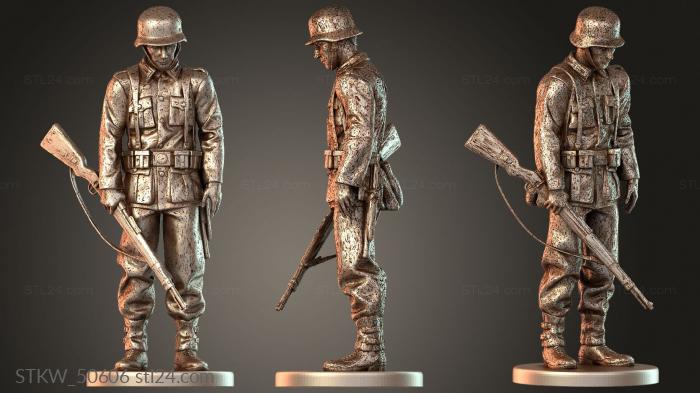 German Soldier Praying