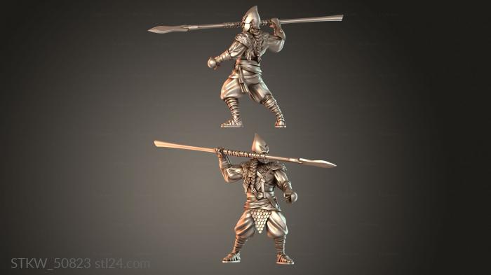 Military figurines (Glade Guard Zealous, STKW_50823) 3D models for cnc