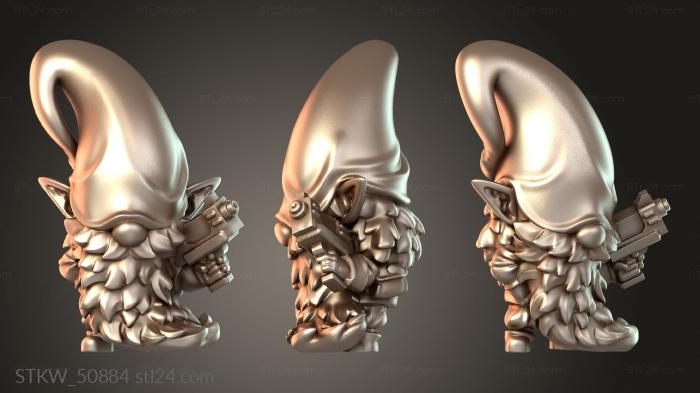 Military figurines (Gnome Clever, STKW_50884) 3D models for cnc
