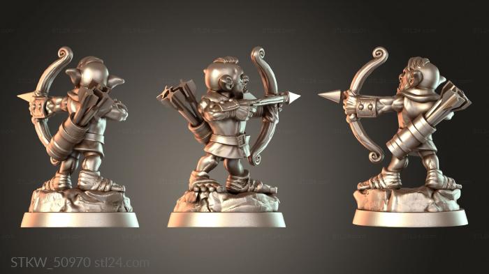 Military figurines (Goblin Archer Quickshot, STKW_50970) 3D models for cnc