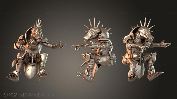 Military figurines (Goblin Caves Commander Kobold, STKW_51049) 3D models for cnc
