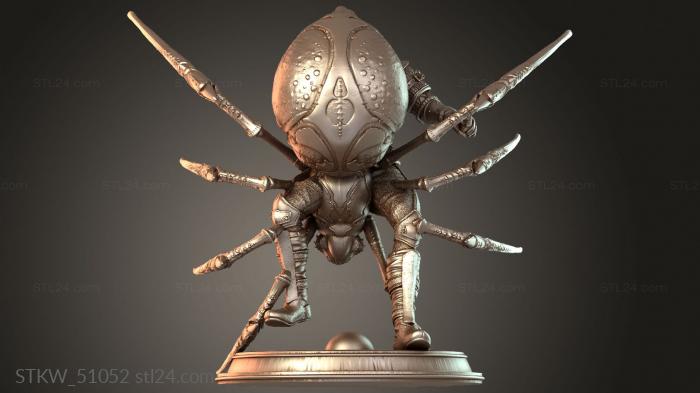 Military figurines (Goblin Caves Giant Dungeon Spider, STKW_51052) 3D models for cnc